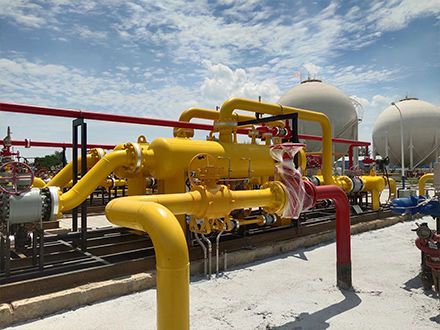 Gas Pressure Regulating Metering Skid