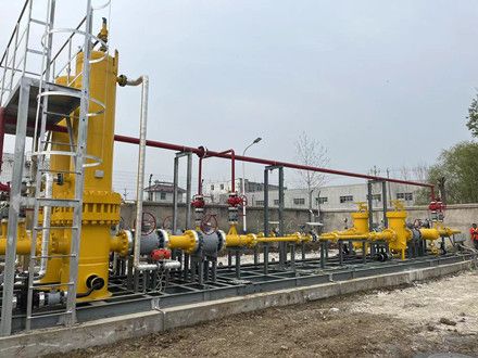 Natural gas heating skid equipment