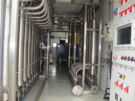 Biogas purifying natural gas system