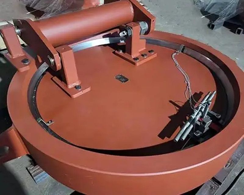 Stainless steel material clamp type buckle type tooth embedded quick opening blind plate hydraulic type