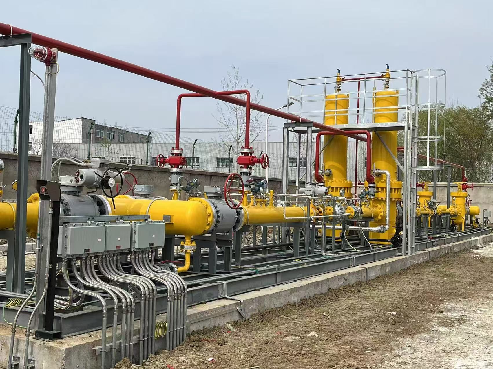 Natural Gas Pressure Regulating and Metering Skid